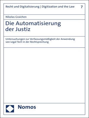 cover image of Die Automatisierung der Justiz
